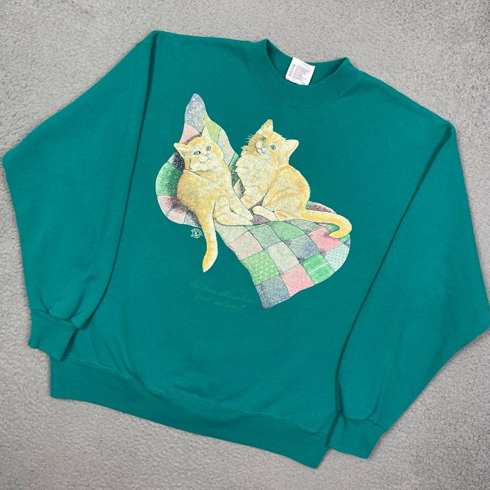Vintage 90s‎ cats sweatshirt